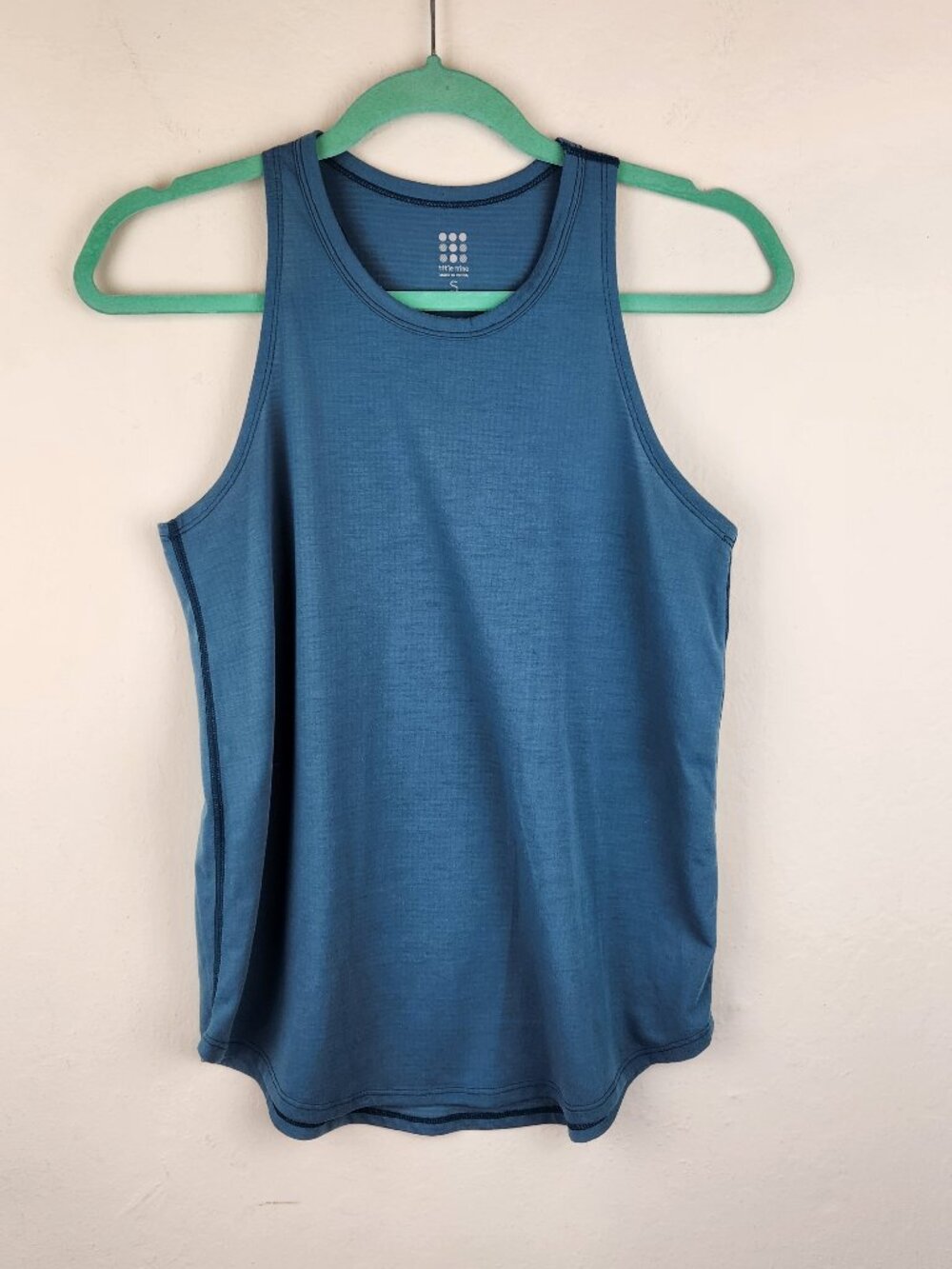 Title Nine Teal Blue Notton Racerback Athletic Tank Top sz S
